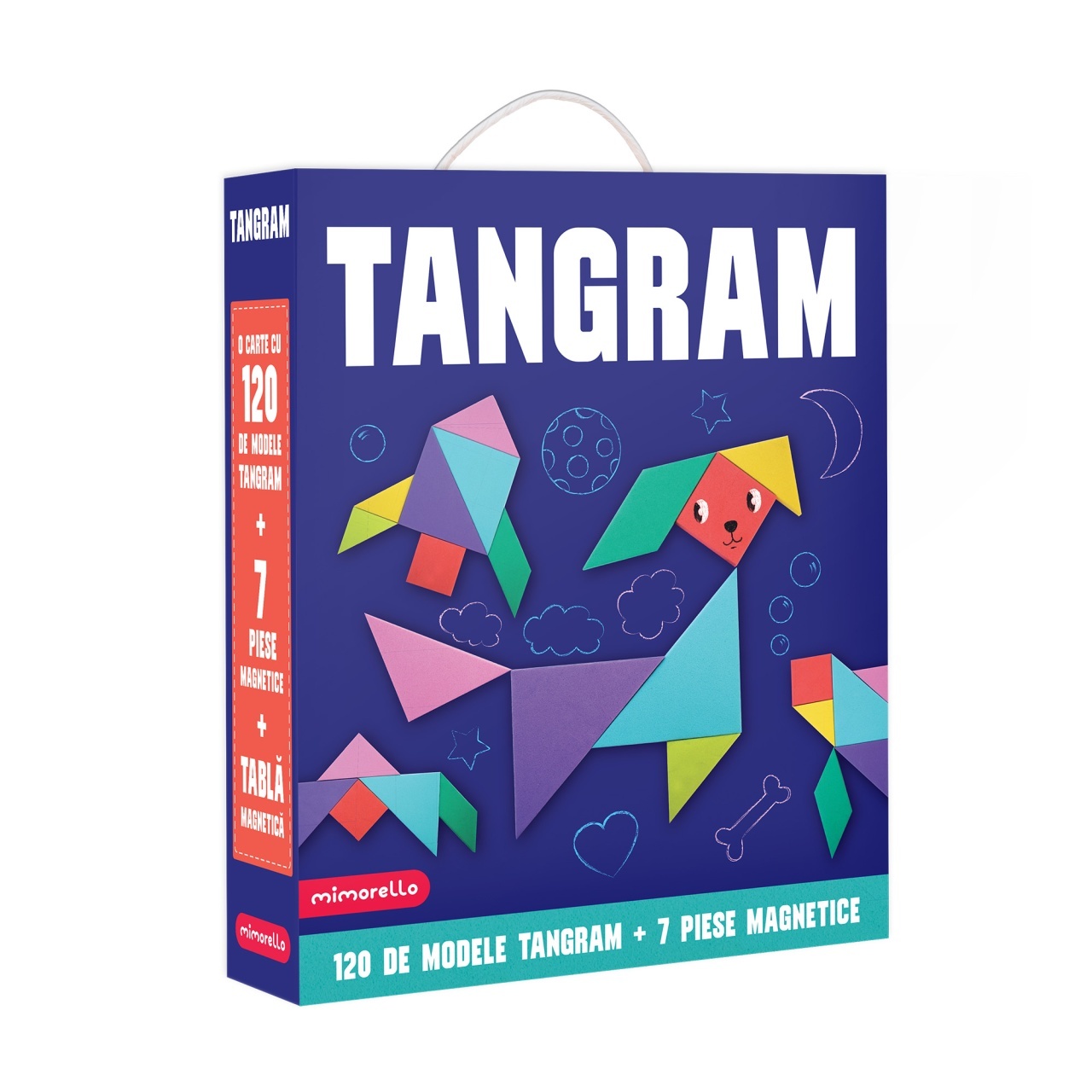 その他 CLUBHAUS * TANGRAM DICE MARKER SET Tangram - Puzzle Educativ pe Tabla Magnetică