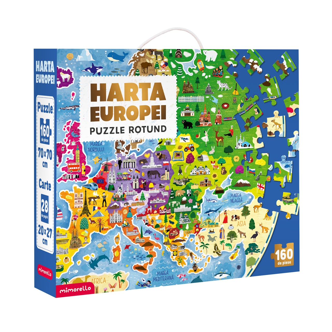 Joc educativ - Puzzle Mimorello - Harta europei - Editura Kreativ