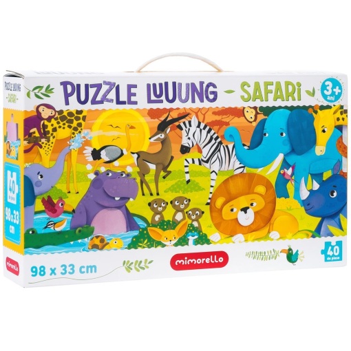 Joc educativ Mimorello - Puzzle luuung - Safari