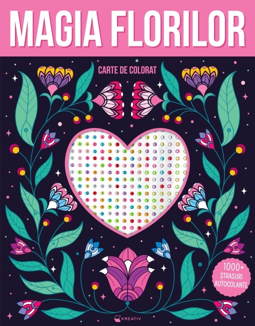 Magia florilor – 1000 strasuri autocolante