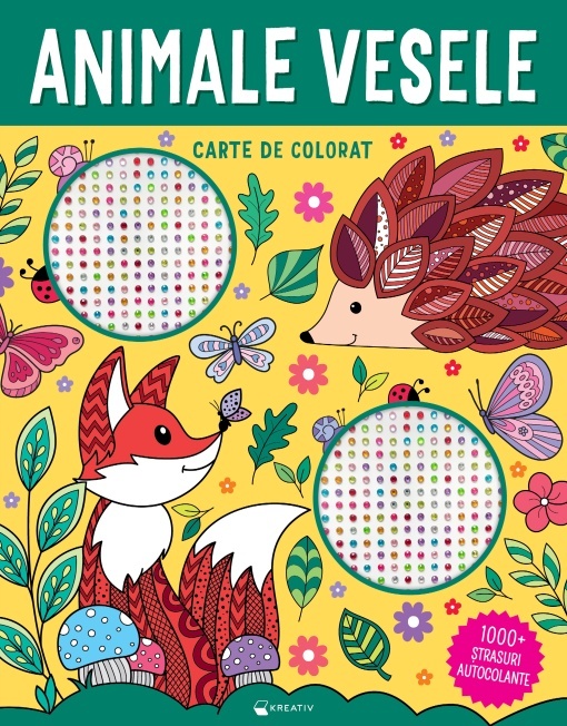 Animale vesele – 1000 strasuri autocolante