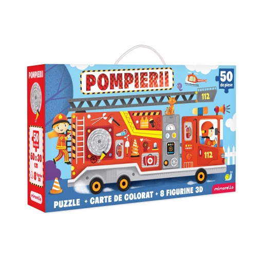 Joc educativ - Puzzle Mimorello - Pompierii