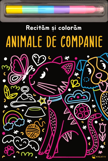 Animale de companie - Recitam si coloram