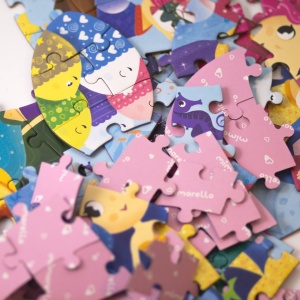 SET - Joc educativ - Puzzle cu glitter Mimorello - Sirene Magice - Printese Fabuloase - Img 7
