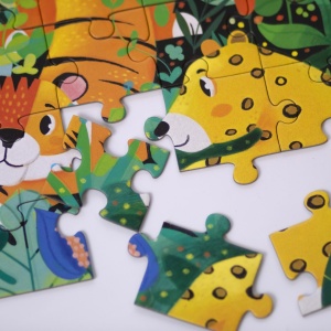 SET - Joc educativ - Puzzle Fosforescent Mimorello - Jungla - Pisici - Img 7