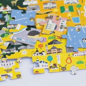 SET - Joc educativ - Puzzle Mimorello - Harta României - Harta lumii - Img 6