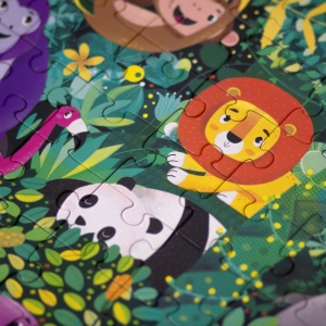 Joc educativ - Puzzle Fosforescent Mimorello - Jungla - Editura Kreativ - Img 8