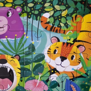 SET - Joc educativ - Puzzle Fosforescent Mimorello - Jungla - Pisici - Img 9
