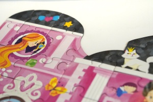 Joc educativ - Puzzle cu glitter Mimorello - PRINTESE FABULOASE - Img 7