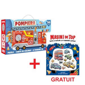 Pachet - Puzzle Mimorello - Pompierii - Mașini de top GRATUIT
