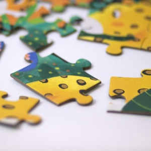 SET - Joc educativ - Puzzle Fosforescent Mimorello - Jungla - Pisici - Img 10