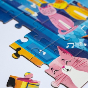 SET - Joc educativ - Puzzle Fosforescent Mimorello - Jungla - Pisici - Img 11