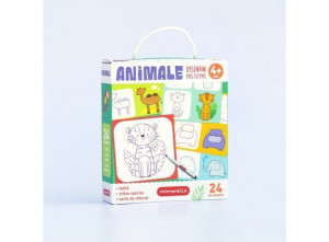 Joc educativ Mimorello - Animale - Desenăm pas cu pas