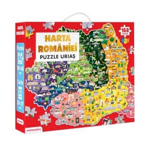 Joc educativ - Puzzle Mimorello - Harta României - Editura Kreativ