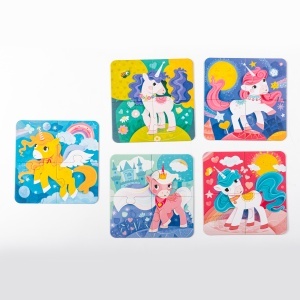 Joc educativ Puzzle Mimorello Unicorni de basm - Img 3
