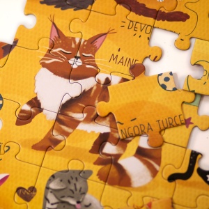 SET - Joc educativ - Puzzle Mimorello - Lumea Pisicilor, Lumea Cainilor - Img 11