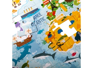 Joc educativ - Puzzle Mimorello - Harta lumii - Editura Kreativ - Img 5