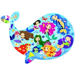 Joc educativ puzzle Mimorello Sirene Magice de la Editura Kreativ pe fundal alb