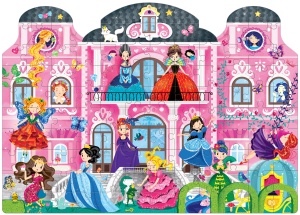 SET - Joc educativ - Puzzle cu glitter Mimorello - Sirene Magice - Printese Fabuloase - Img 3