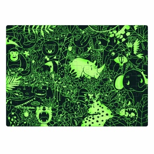 SET - Joc educativ - Puzzle Fosforescent Mimorello - Jungla - Pisici - Img 3