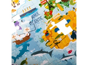 Pachet - Puzzle Mimorello - Harta lumii - Atlas geografic scolar GRATUIT - Img 4