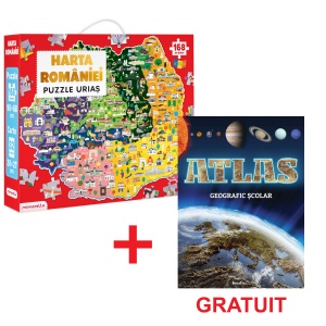 Pachet - Puzzle Mimorello - Harta României - Atlas geografic scolar GRATUIT