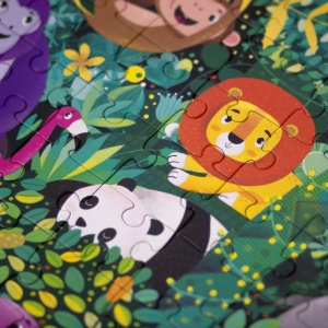 SET - Joc educativ - Puzzle Fosforescent Mimorello - Jungla - Pisici - Img 6