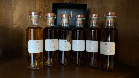 Cognac Deau Tasting Kit VS VSOP Napoleon, XO Black, Louis Memory 40% - 6 X 200 ml