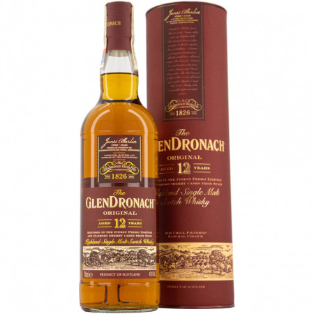 Glendronach 12 YO, Single Malt, 43%, 0.7L