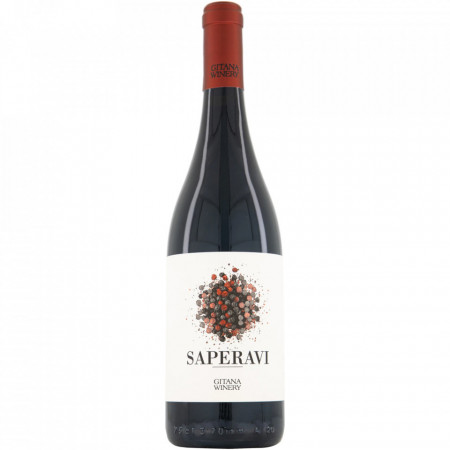 Vin rosu sec Gitana Saperavi 13,5 % - 750 ml