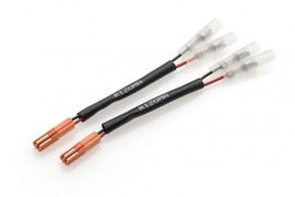 Turn signal and rearview mirror cable kit with integrated indicator