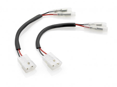 Turn signal and rearview mirror cable kit with integrated indicator