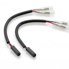 Turn signal and rearview mirror cable kit with integrated indicator