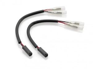 Turn signal and rearview mirror cable kit with integrated indicator