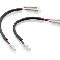 Turn signal and rearview mirror cable kit with integrated indicator
