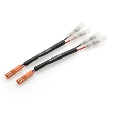 Turn signal and rearview mirror cable kit with integrated indicator