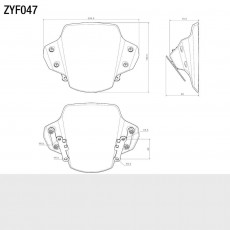 Headlight fairing (polycarbonate)