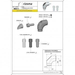 Rearview mirror universal mounting kit