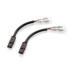 Turn signal and rearview mirror cable kit with integrated indicator