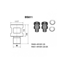Universal Rearview mirror mounting kit DIRECT MOUNT