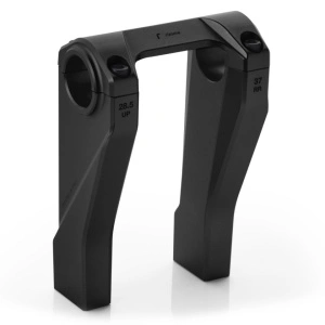 Raised and swept-back risers