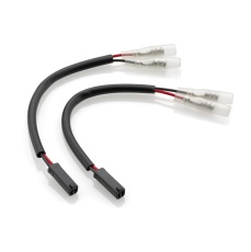 Turn signal and rearview mirror cable kit with integrated indicator