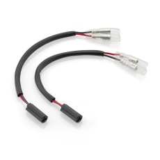 Turn signal and rearview mirror cable kit with integrated indicator