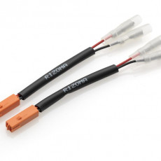 Turn signal and rearview mirror cable kit with integrated indicator