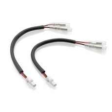 Turn signal and rearview mirror cable kit with integrated indicator