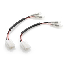 Turn signal and rearview mirror cable kit with integrated indicator