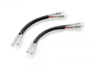 Turn signal and rearview mirror cable kit with integrated indicator