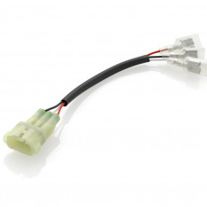 Turn signal and rearview mirror cable kit with integrated indicator