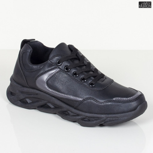 Pantofi Sport "ALD Fashion HQ-106-080 Black D. Grey''