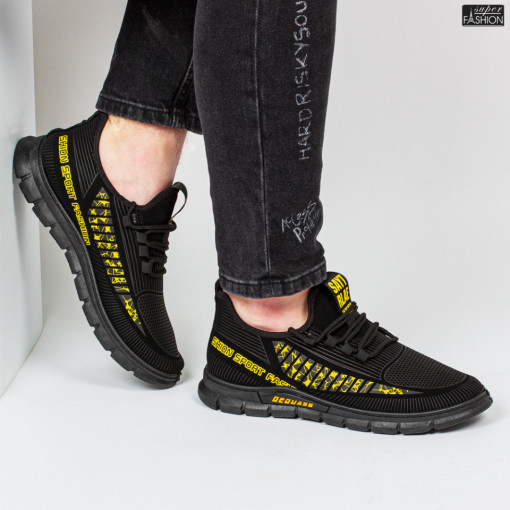 Pantofi Sport "Z Fashion ZM-33 Black Yellow"